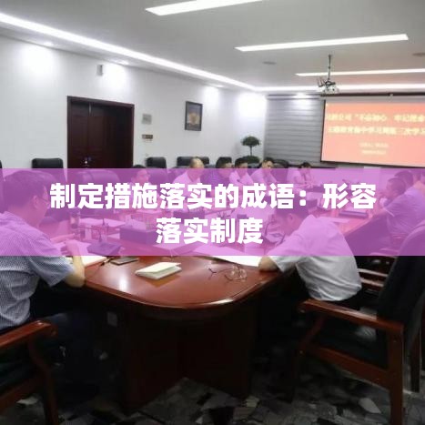制定措施落實(shí)的成語(yǔ)：形容落實(shí)制度 