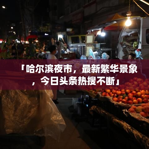 「哈爾濱夜市，最新繁華景象，今日頭條熱搜不斷」