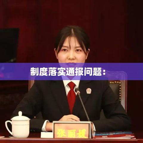 制度落實通報問題： 