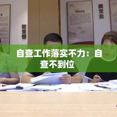 自查工作落實(shí)不力：自查不到位 
