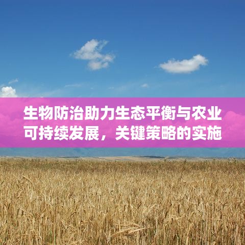 生物防治助力生態(tài)平衡與農(nóng)業(yè)可持續(xù)發(fā)展，關(guān)鍵策略的實施之路